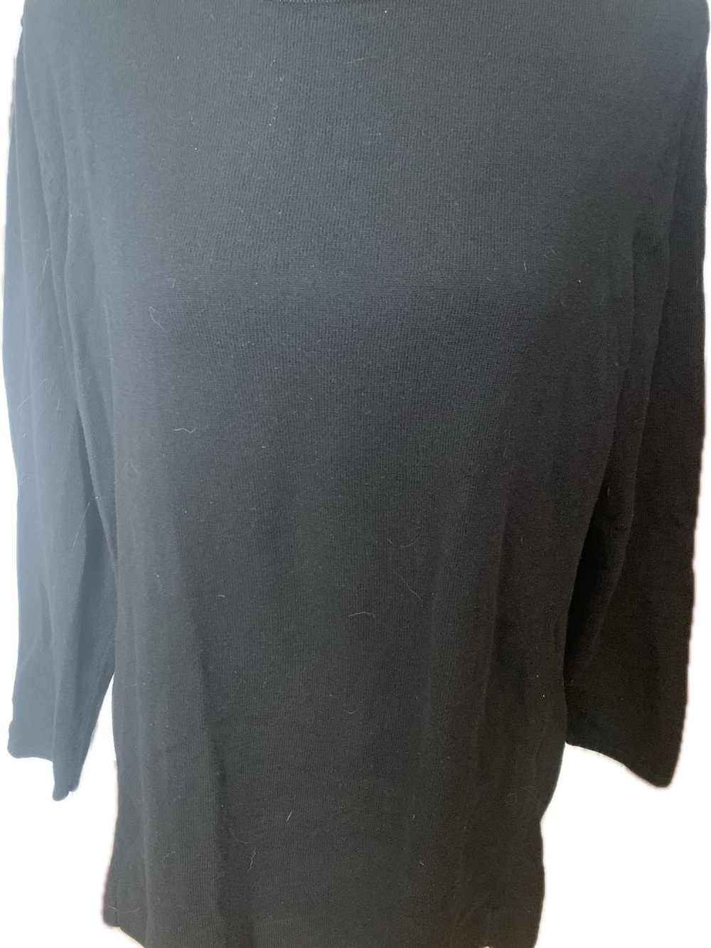 J. Jill Black Women's Long Sleeve Knit Top